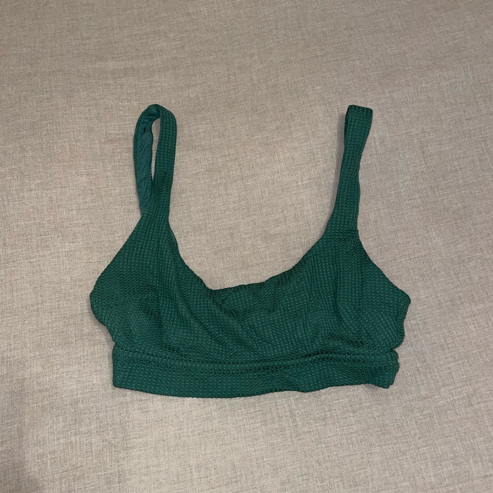 Aerie, dark green swim suit top
